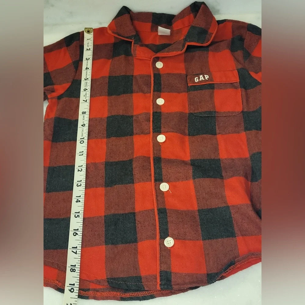 GAP KIDS Buffalo Plaid 2 Piece Pajama Set Size 4